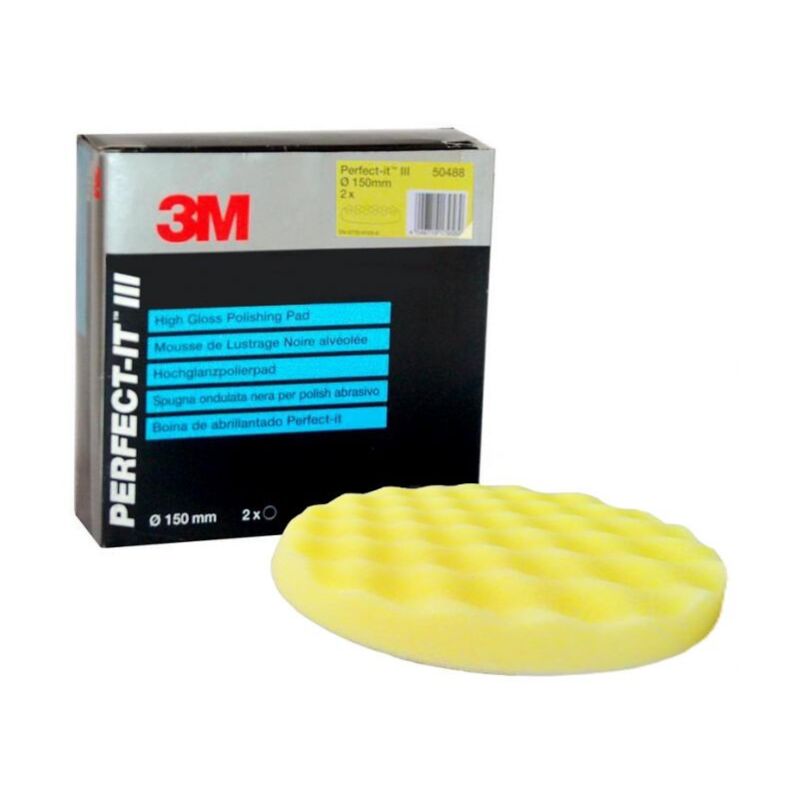 foto del prodotto 3m 50488 tampone in spugna ondulata gialla 1 pezzo