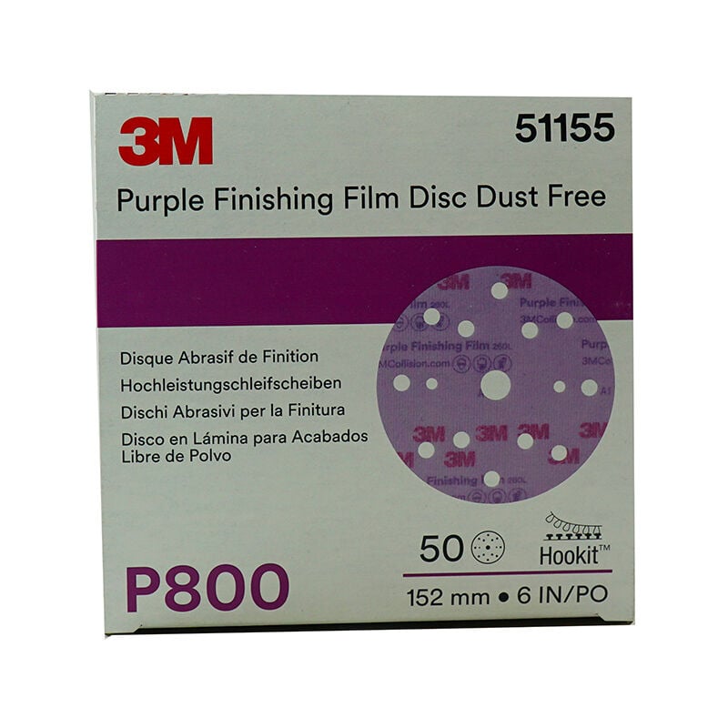 foto del prodotto 3m 51155 dischi abrasivi 260l p800 15 fori pezzi 50