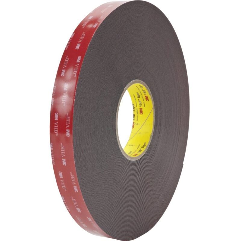 foto del prodotto 3m 5962f 1233 nastro biadesivo nero l x l 33 m x 12 mm 1 pz.