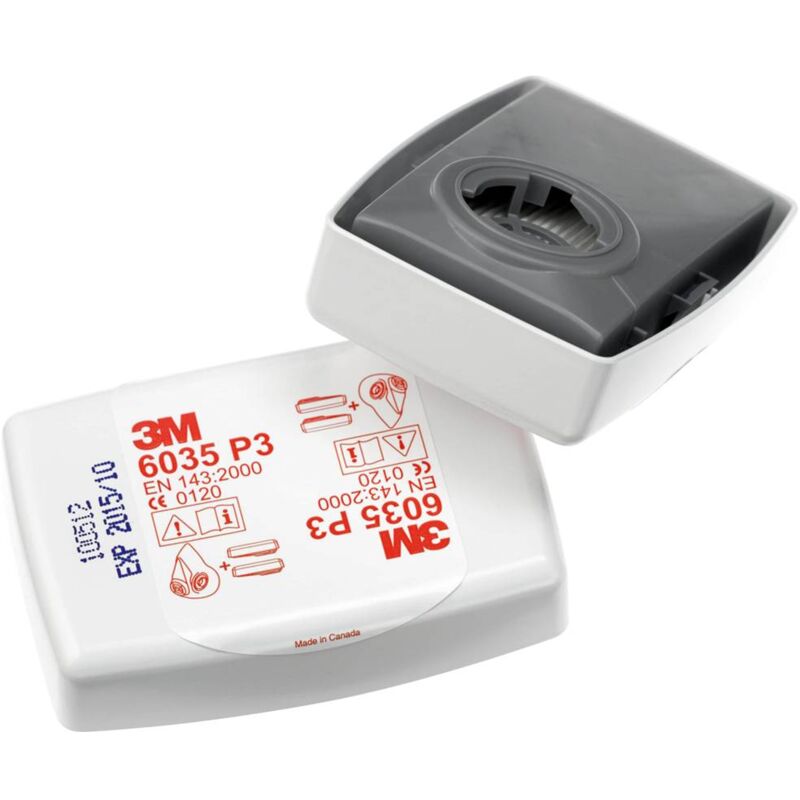 foto del prodotto 3m 6035 p3 r filtro per polveri 20 pz. en 143 din 143