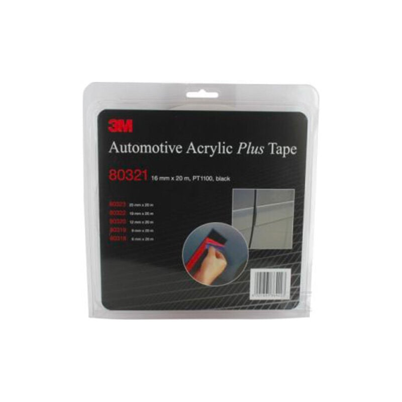 foto del prodotto 3m 80321 nastro biadesivo blisterato 16 mm x 20 m