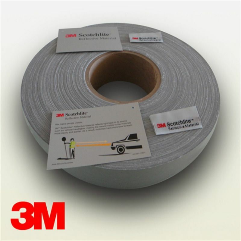 foto del prodotto 3m 8906 nastro rifrangente riflettente da cucire 25mm x 5 mt omologato en471 larghezza 25mm x 5mt