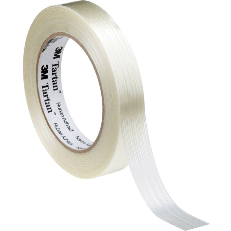 foto del prodotto 3m 89537550 nastro adesivo a filamenti tartan 8953 marrone chiaro l x l 50 m x 75 mm 1 pz.