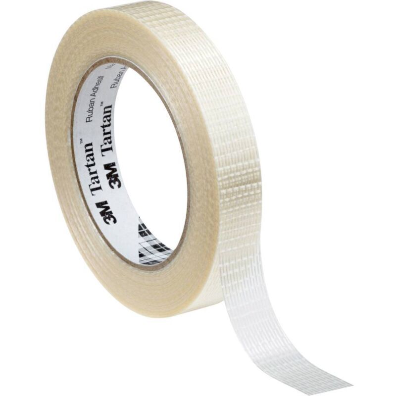 foto del prodotto 3m 89547550 nastro adesivo a filamenti tartan 8954 marrone chiaro l x l 50 m x 75 mm 1 pz.