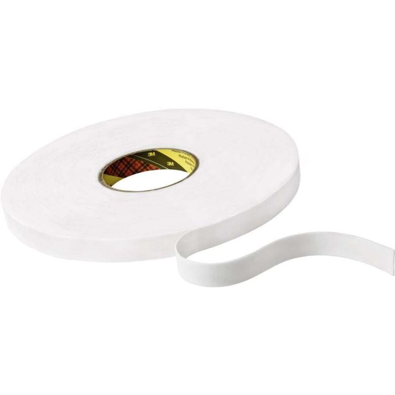 foto del prodotto 3m 9508w 9508w12 nastro biadesivo 9508w bianco l x l 66 m x 12 mm 1 pz.