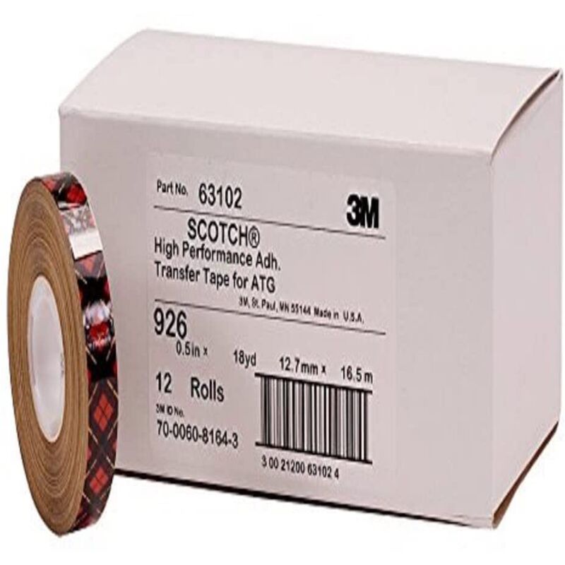 foto del prodotto 3m - atg adesivo transfer nastro 969, 12 mm x 33 m, 72 pezzi