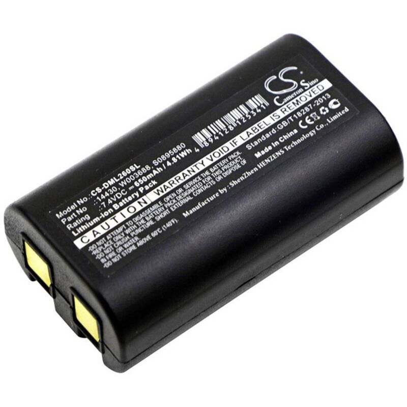 foto del prodotto 3m batteria per stampante beltrona beldml260sl 7.4 v 650 mah sostituisce la batteria originale originale 14430, 1758458,