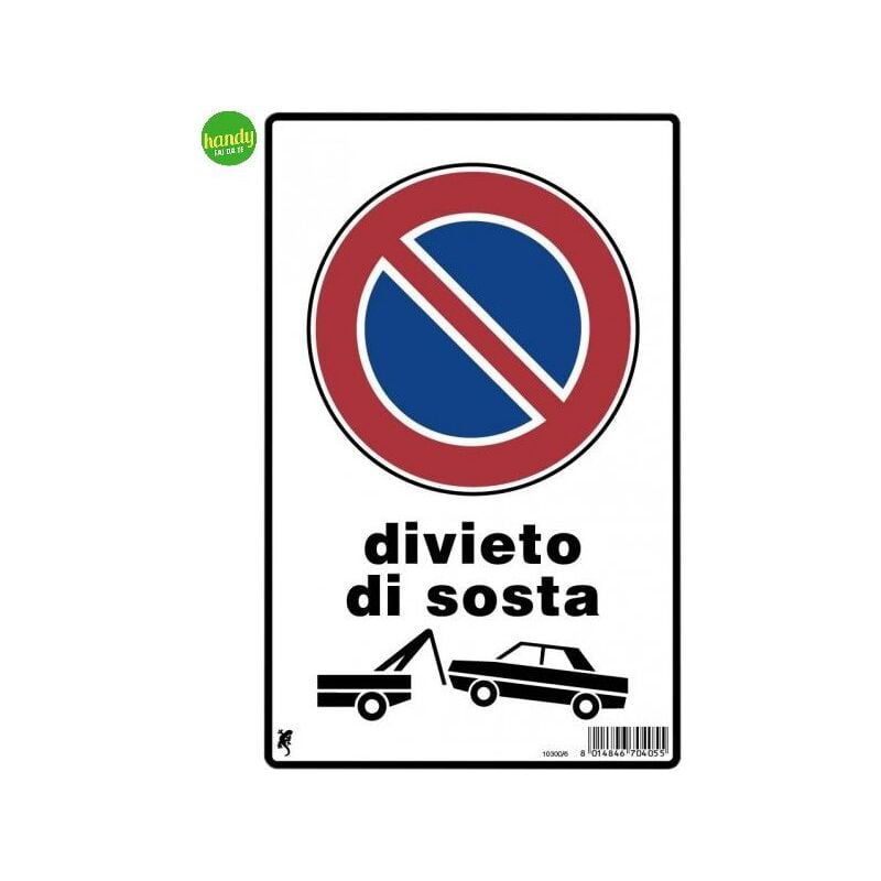 foto del prodotto 3m cartello divieto di sosta con rimozione bianco 30 x 20 cm