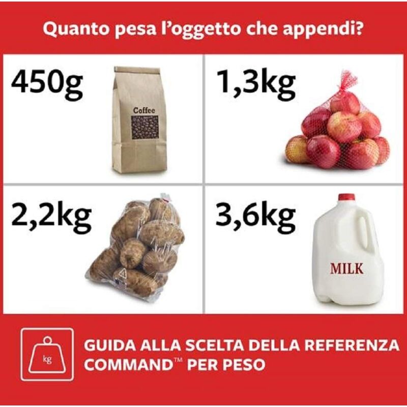 foto del prodotto 3m command 17060 ganci porta cavi, bianco