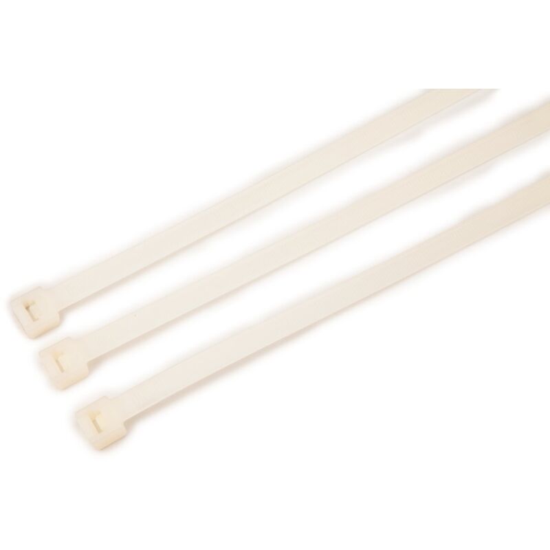 foto del prodotto 3m fascette di cablaggio bianche mm 2.5 x 200 pezzi 100 1000060020 