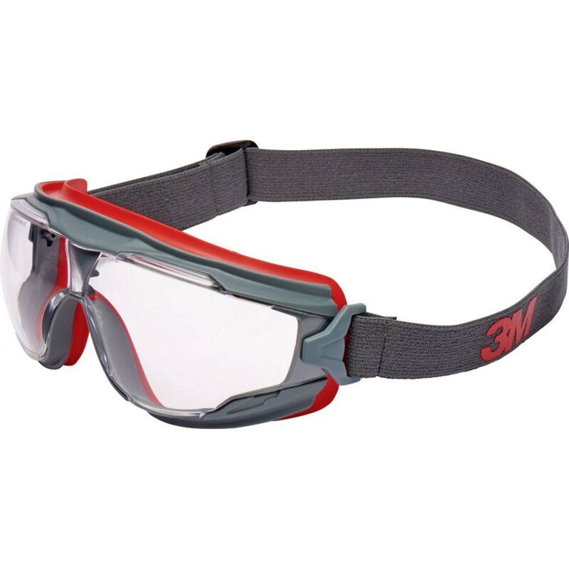 foto del prodotto 3m goggle gear 500 gg501 occhiali a mascherina antiappannante grigio, rosso