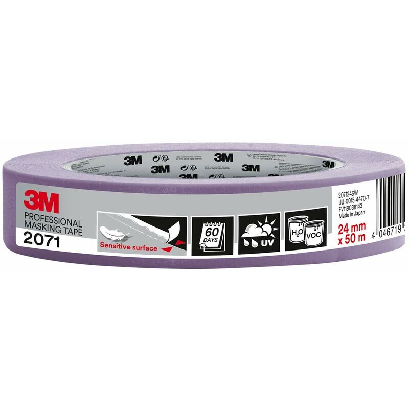 foto del prodotto 3m hand masker 2071 2 nastro a lunga durata, viola, 25 mm x 50 m