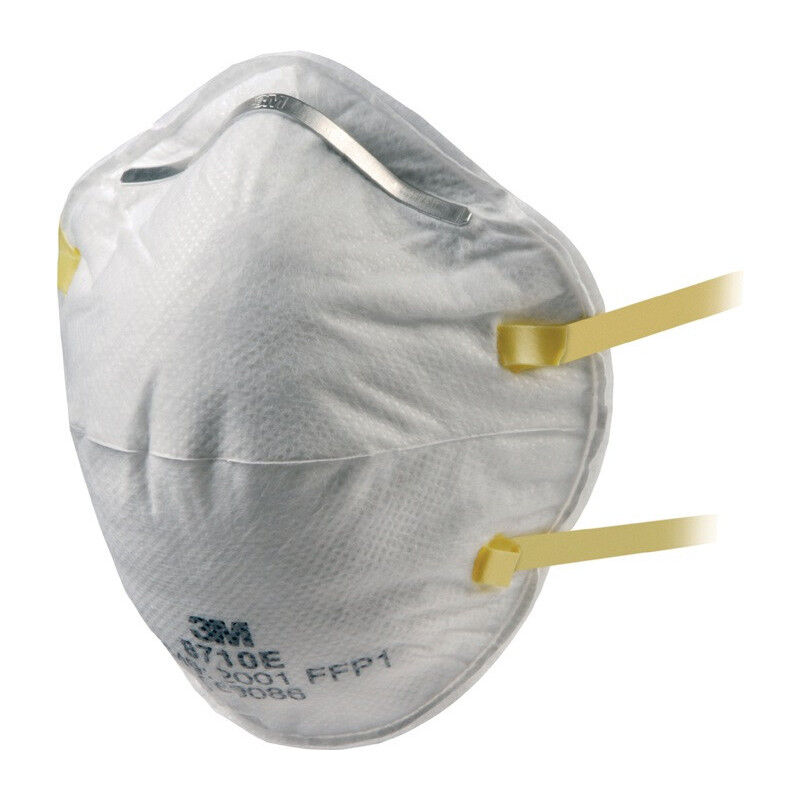 foto del prodotto 3m masque respiratoire 8710 e ffp1 nr d sans valve expiratoire par 20 
