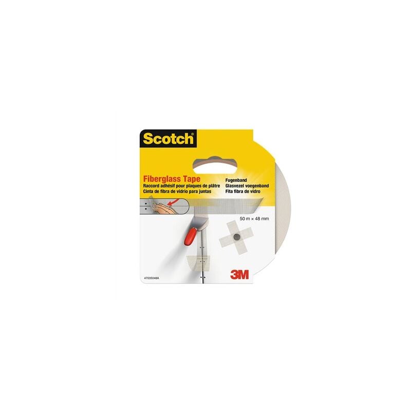 foto del prodotto 3m nastro adesivo in fibra di vetro per giunzioni, 48 mm x 50 m