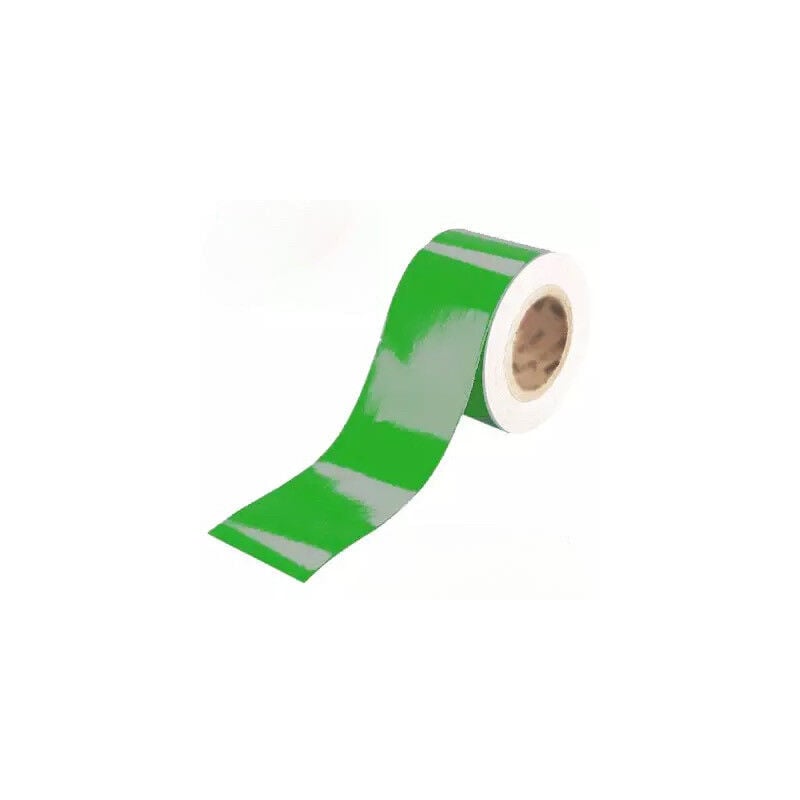 foto del prodotto 3m pellicola adesiva riflettente scotchlite serie 580 colore verde larghezza 100mm 10cm , lunghezza 1 metro