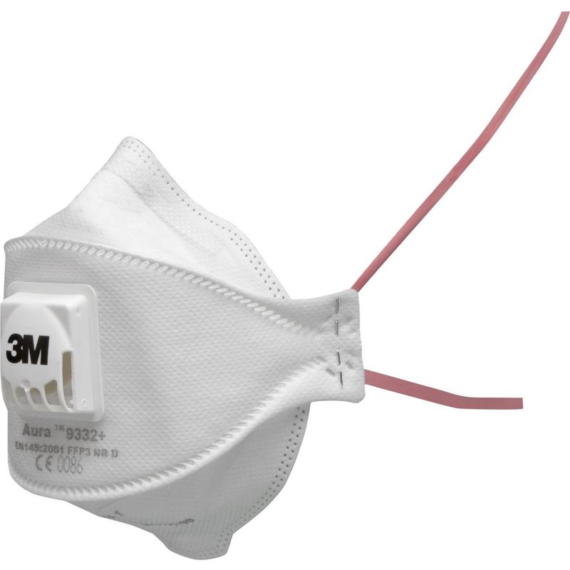 foto del prodotto 3m respiratore mascherina serie 9000 art. 9332 per polveri, classe ffp3 nr d