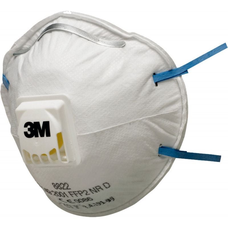 foto del prodotto 3m respiratore serie 8000 art. 8822 per polveri, classe ffp2 nr d