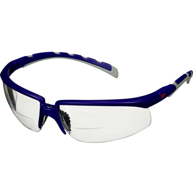 foto del prodotto 3m s2025af blu occhiali di protezione antiappannante, con protezione antigraffio blu, grigio en 166 din 166
