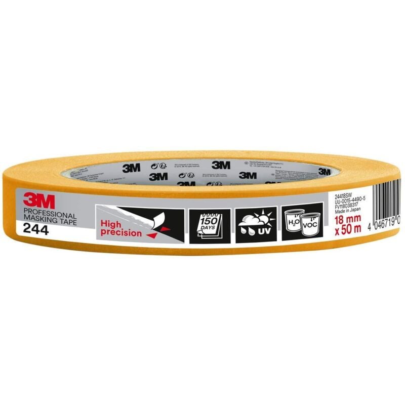 foto del prodotto 3m scotch, bc24419, super malerabdeckband 18mm x 50m, the original, professional plus qualit , oro, pt24418