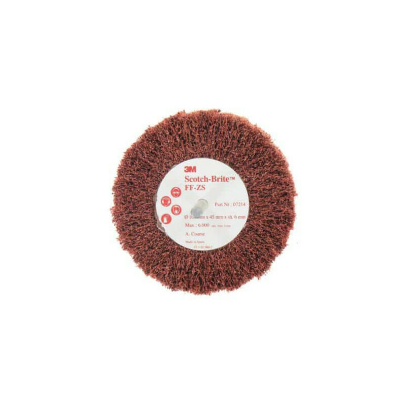 foto del prodotto 3m scotch brite pennello ff zs grossolana diametro di 100 mm x 1
