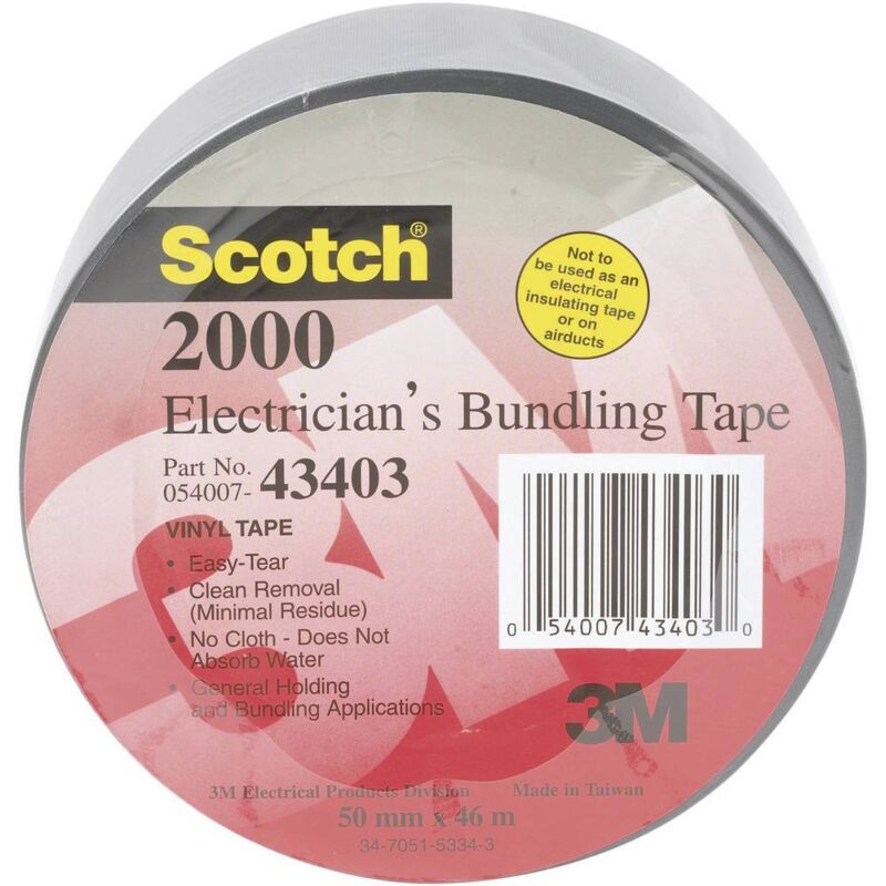 foto del prodotto 3m scotch scotch 2000 scotch2000 nastro adesivo in pvc scotch 2000 grigio l x l 46 m x 50 mm 1 pz.