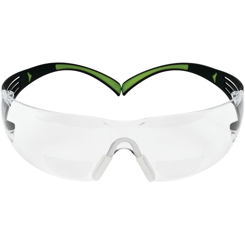 foto del prodotto 3m securefit occhiali di protezione da lettura con lenti trasparenti 2,0, antigraffio e anti appannamento, sf420as af eu