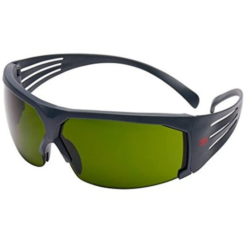 foto del prodotto 3m securefit sf630as eu occhiali di protezione, montatura grigia, antigraffio, lenti da saldatura con gradazione 3.0 ir