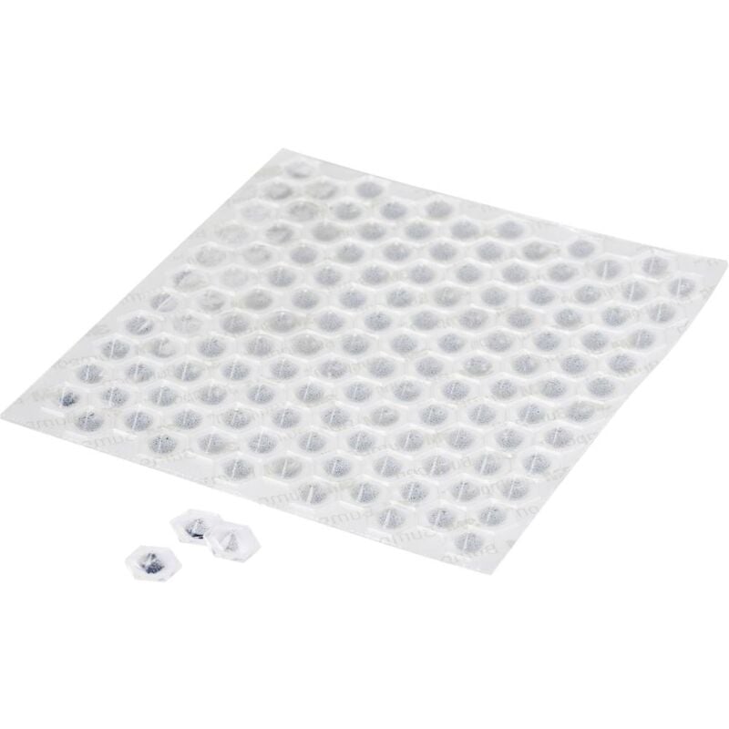 foto del prodotto 3m sj 6553 mpcb piedino di fissaggio autoadesivo, trapezoidale trasparente x a 11 mm x 3.05 mm 132 pz.