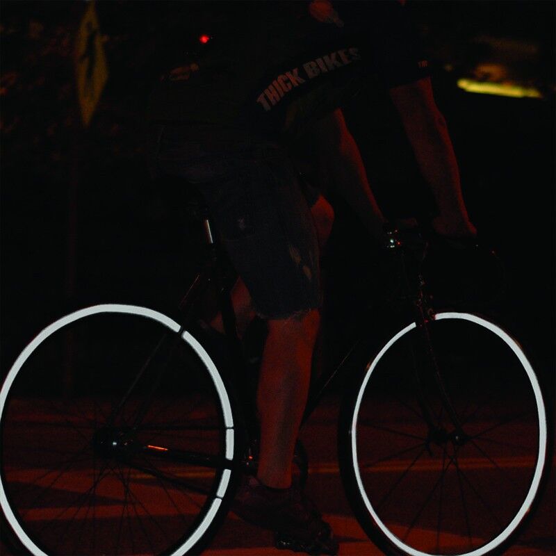 foto del prodotto 3m strisce adesive cerchi bici riflettenti 7mm x 6mt colore nero