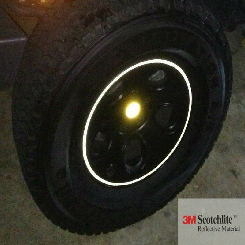 foto del prodotto 3m strisce adesive riflettenti per cerchi auto materiale colore nero
