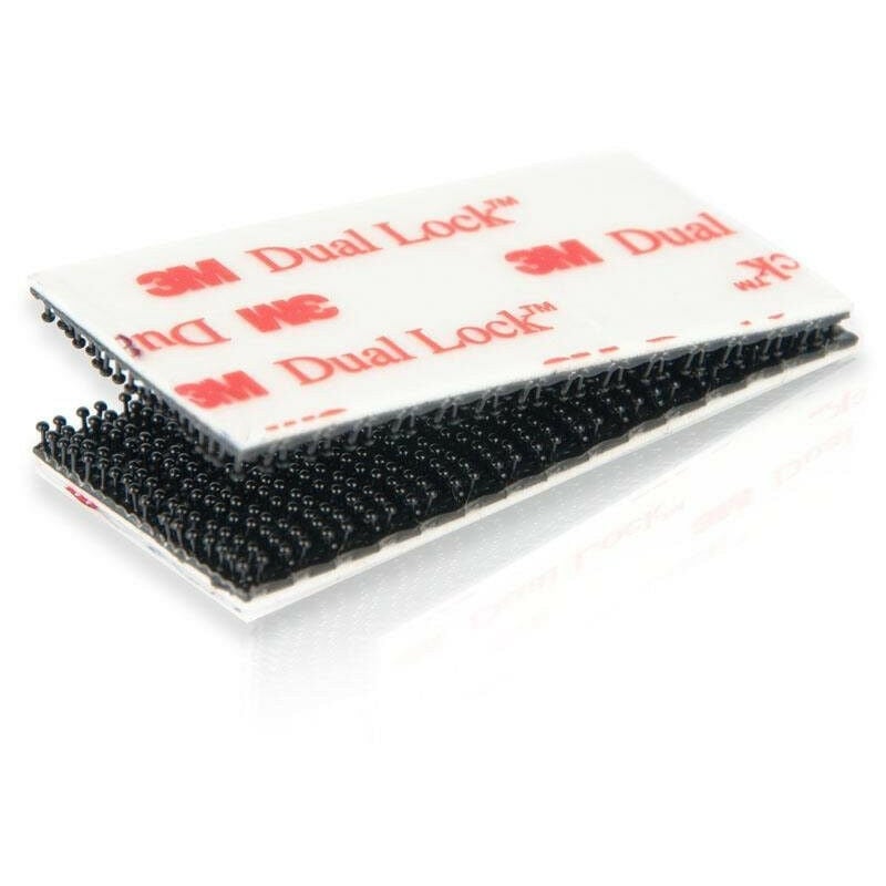 foto del prodotto 3m velcro adesivo nero 25mm x 5cm dual lock sj 3550 gopro e telepass numero pezzi 4 pezzi 25mm x 50mm 