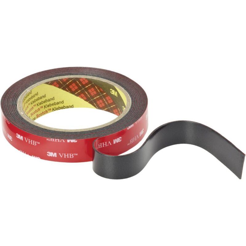 foto del prodotto 3m vhb 5952f 5952f 193 nastro biadesivo vhb 5952f nero l x l 3 m x 19 mm 1 pz.