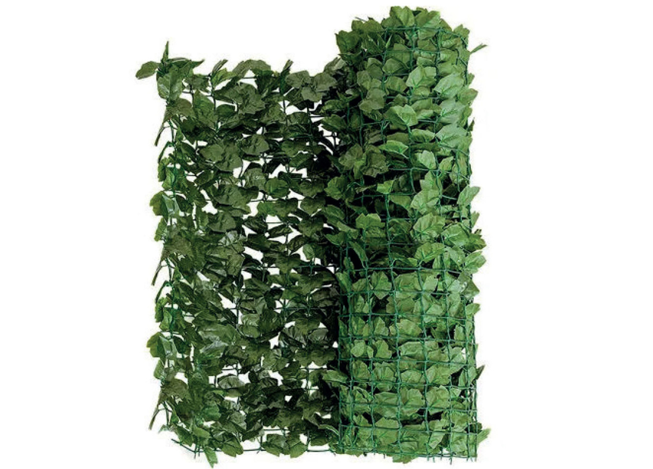 foto del prodotto 3mt edera finta sempreverde siepe foglie ornamentali frangivista coprente per recinzione, misura1.5h mtcolore3mt