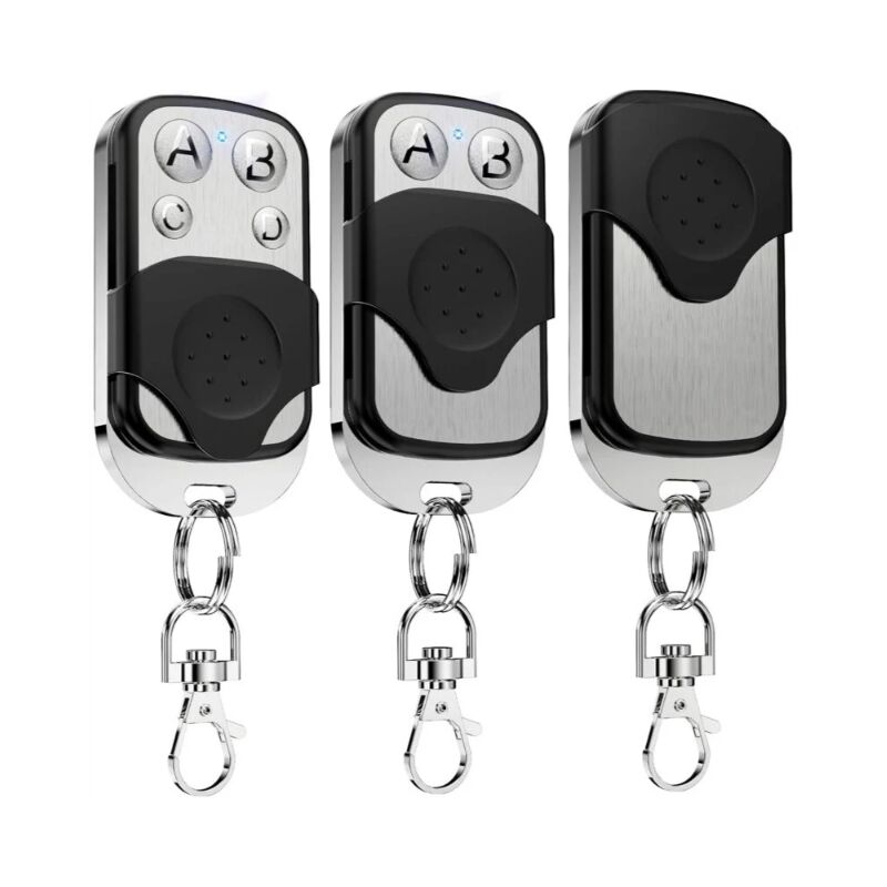 foto del prodotto 3pcs telecomando universale per cancello 433,92 mhz, duplicatore di telecomando wireless per garage a 4 pulsanti, duplicatore di telecomando per