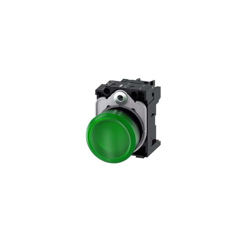 foto del prodotto 3su1102 6aa40 1aa0 spia luminosa piatto verde 24 v ac, 24 v dc 1 pz. siemens