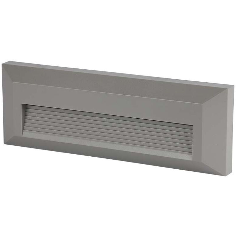 foto del prodotto 3w led faretto calpestabile corpo grigio retangolare 4000k luce naturale