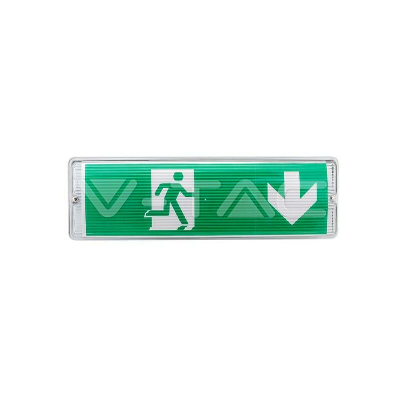foto del prodotto 3w led luce di emergenza con pulsante di autotest e controllo rf 6400k luce fredda