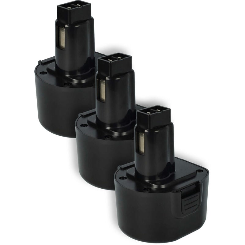 foto del prodotto 3x batteria compatibile con black decker ps3200, ps3300, ps3350, ps3350k, ps320, ps9600, q115 attrezzo da lavoro 1500 mah, nimh, 9,6 v vhbw