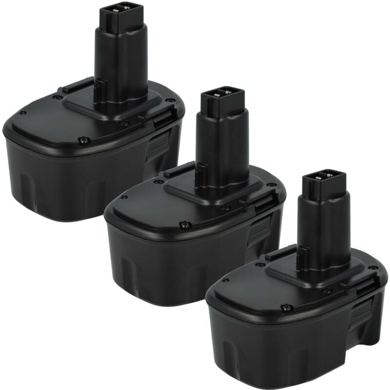 foto del prodotto 3x batteria compatibile con dewalt dw991k 2, dw992k 2, dw994kq, dw996k 2, dw996kq attrezzo da lavoro 3000 mah, nimh, 14,4 v vhbw