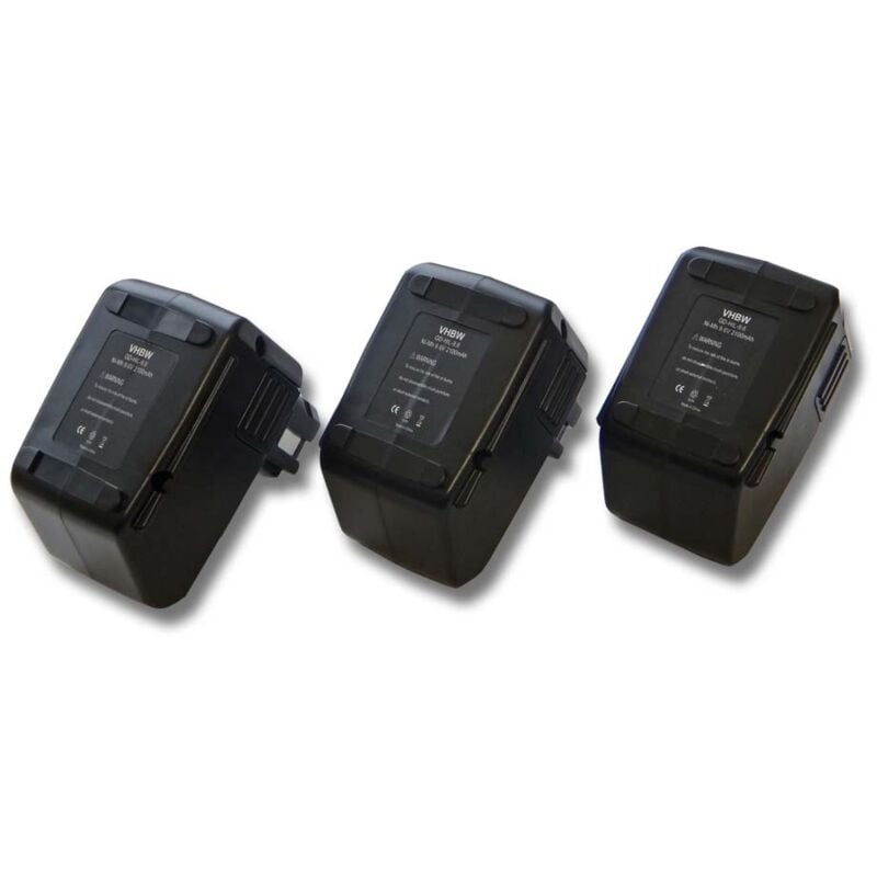 foto del prodotto 3x batteria compatibile con hilti sf100, sf100a, bd2000, sb10, sfb105 utensile elettrico 2100 mah, nimh, 9,6 v sostituisce 265605, 315078,