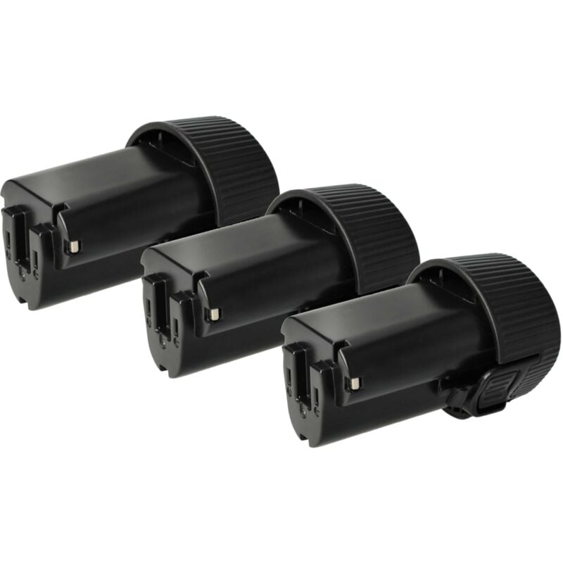 foto del prodotto 3x batteria compatibile con makita td090dwxw, tw100, td090dwe, stexmr051, td090dwx, td090, td090d utensile elettrico 2000 mah, li-ion, 10,8 v - vhbw
