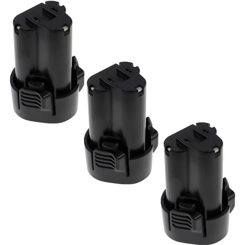 foto del prodotto 3x batteria sostituisce makita bl1013, bl101, 195332-9, 194588-1, 194551-4, 194550-6 per utensile elettrico (2500 mah, li-ion, 10,8 v) - extensilo
