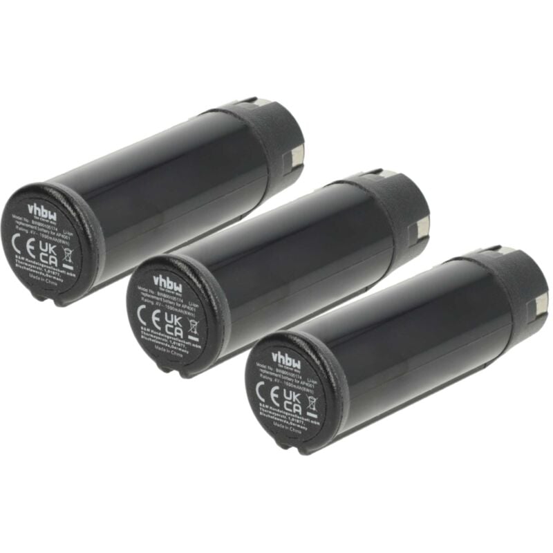 foto del prodotto 3x batteria sostituisce ryobi ap4001 per utensile elettrico 1500 mah, li ion, 4 v vhbw