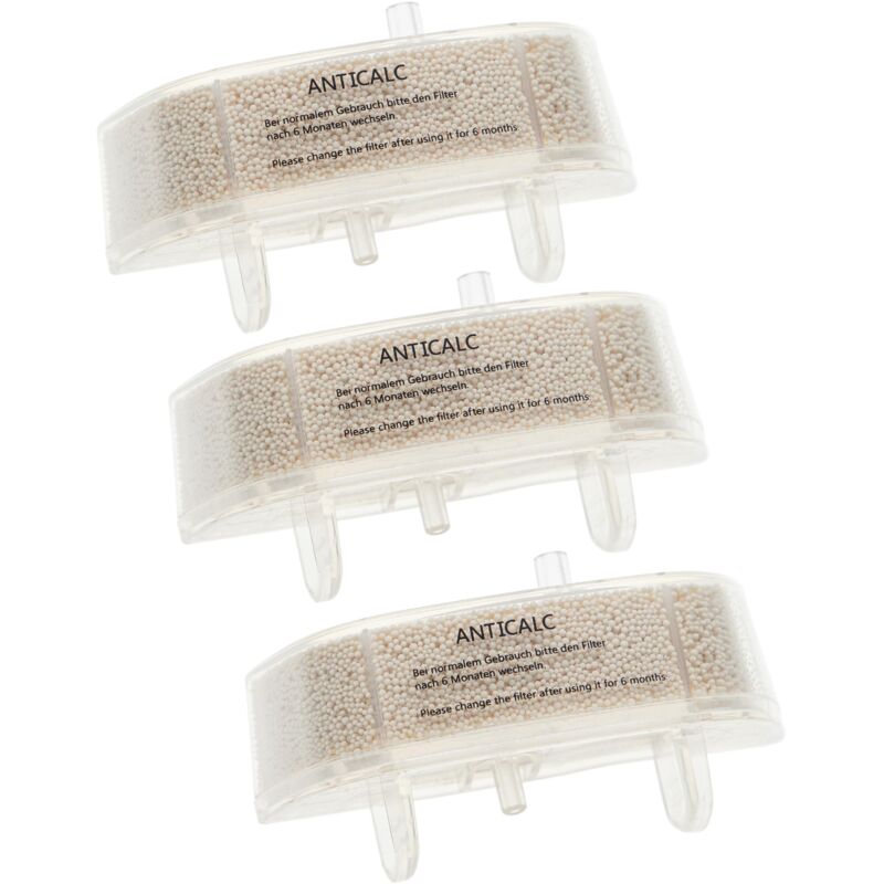 foto del prodotto 3x cartuccia anticalcare sostituisce rowenta zr006501 per pulitore a vapore vhbw