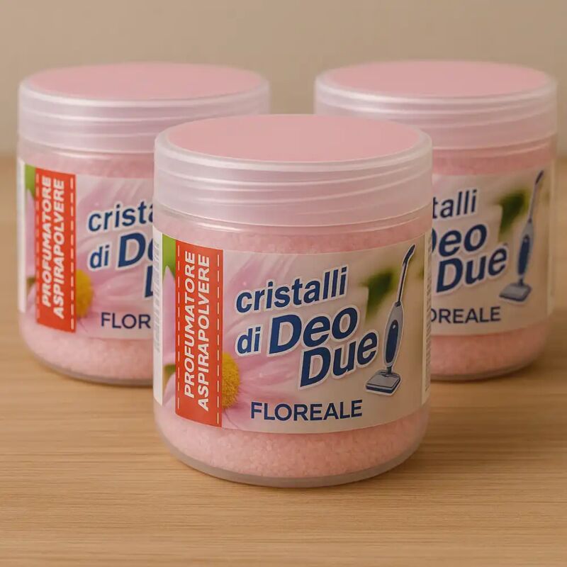 foto del prodotto 3x cristalli profumatori deo due floreale per aspirapolvere profumo ambiente