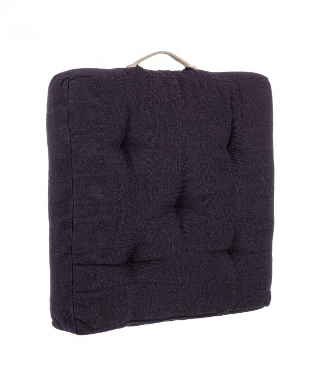 foto del prodotto 3x cuscino pavimento 60x60x10h tessuto nero