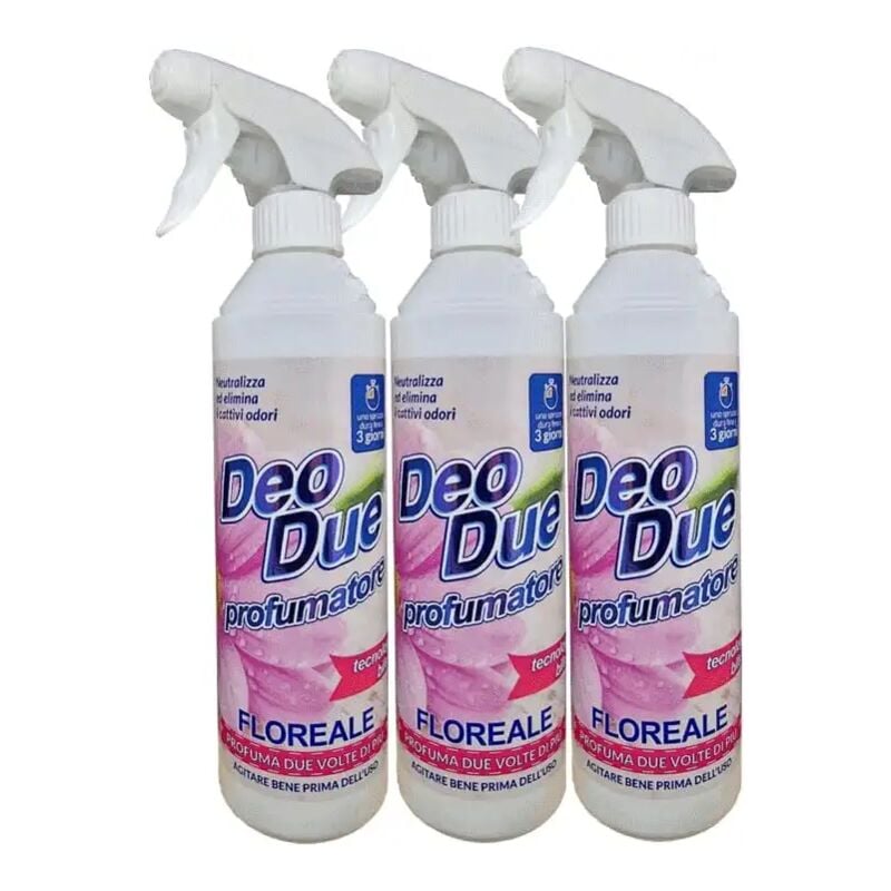 foto del prodotto 3x deo due floreale 500 ml 3 pezzi deodorante profumatore ambiente
