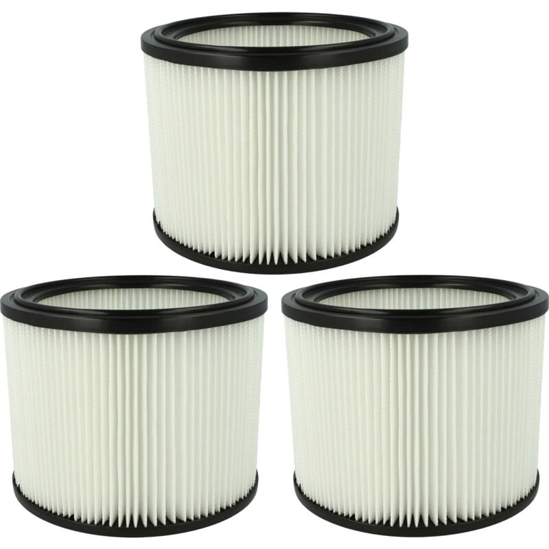 foto del prodotto 3x elemento filtrante compatibile con alto turbo xl 25, turbo ssr, turbo xl aspiratore secco umido vhbw