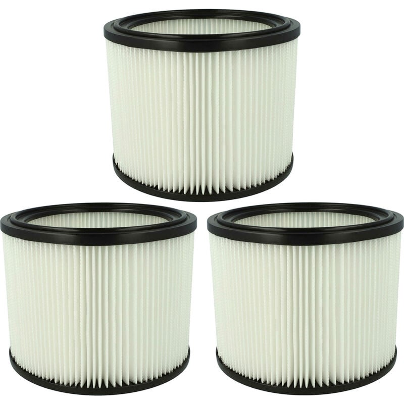 foto del prodotto 3x elemento filtrante compatibile con metabo asa 30 l pc inox, 25 l pc aspiratore secco/umido - vhbw