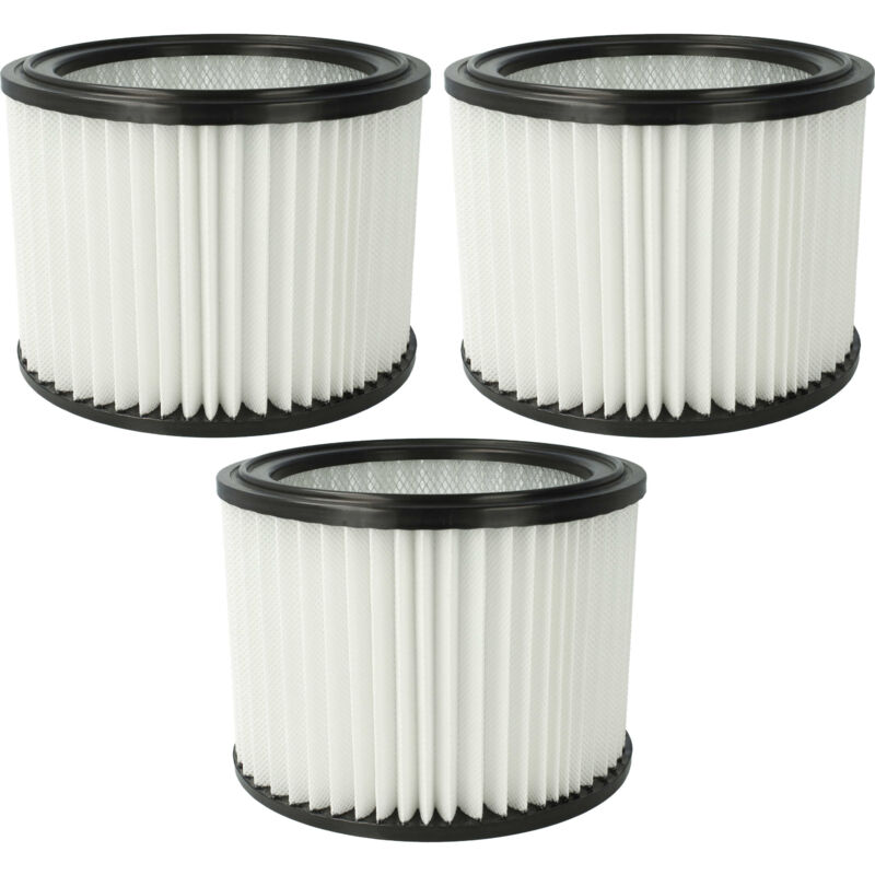 foto del prodotto 3x elemento filtrante sostituisce hitachi hikoki 4100601 per aspiratore secco umido - vhbw
